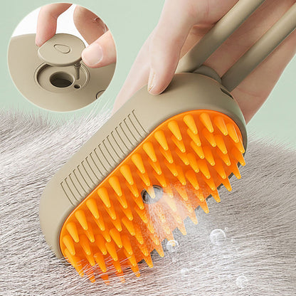 Pet Steam Brush for Massage Pet Grooming