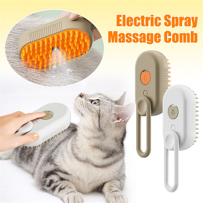 Pet Steam Brush for Massage Pet Grooming