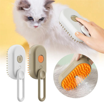 Pet Steam Brush for Massage Pet Grooming