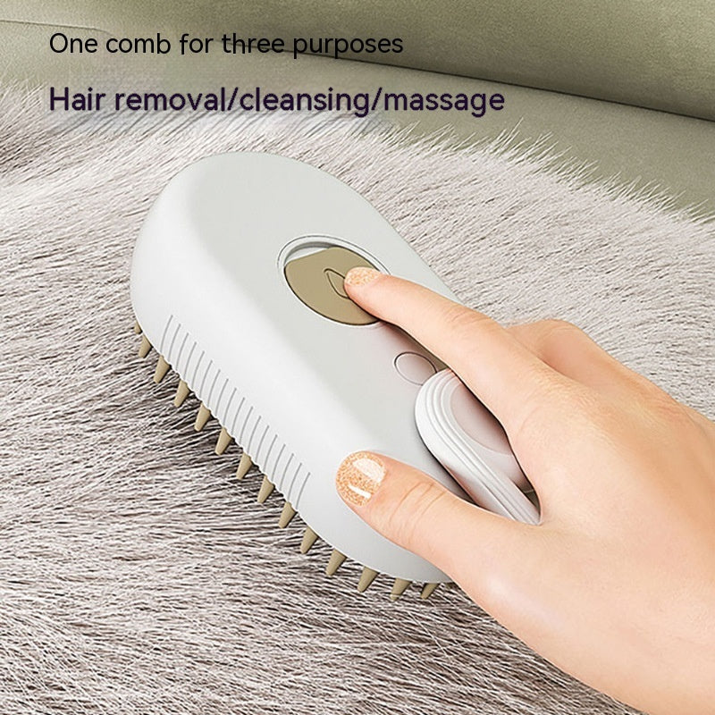 Pet Steam Brush for Massage Pet Grooming